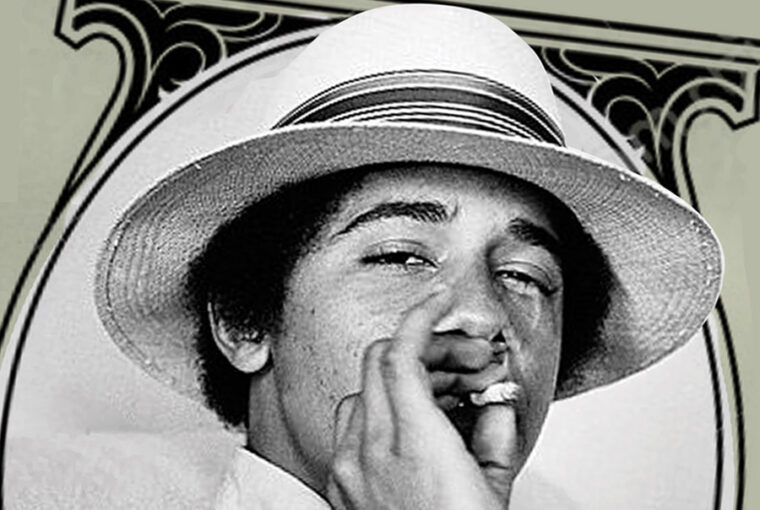 A man in a hat and white shirt smoking.