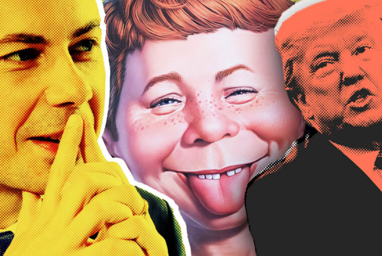 A man with his face painted like a person.