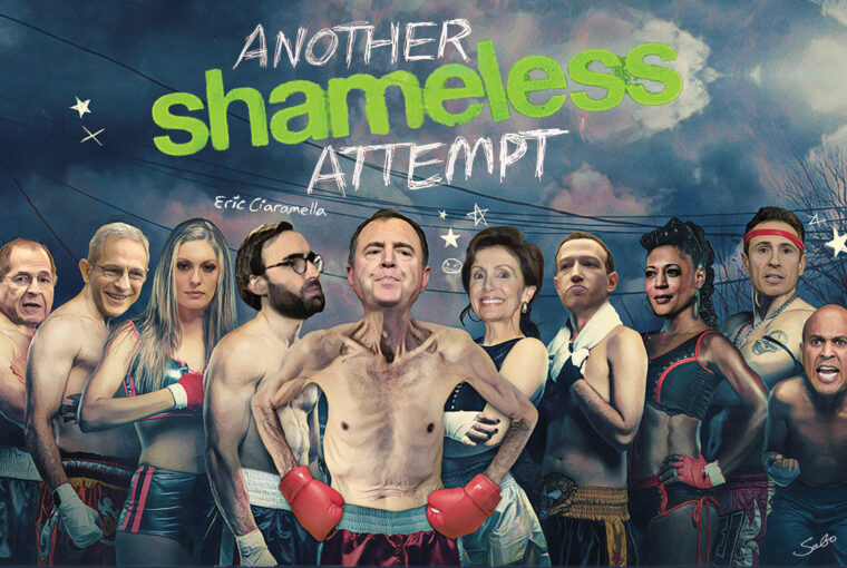 A group of people standing in front of a painting.